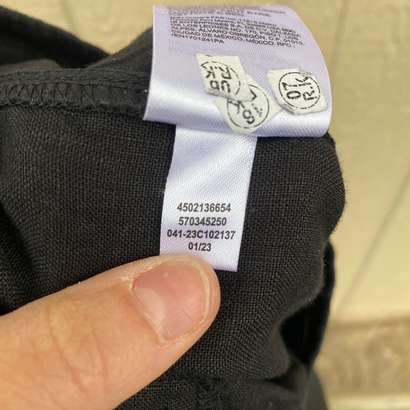 Chicos Linen Embroidered Crop Pull On Pants Chico’s 2/US 12 - Picture 11 of 11